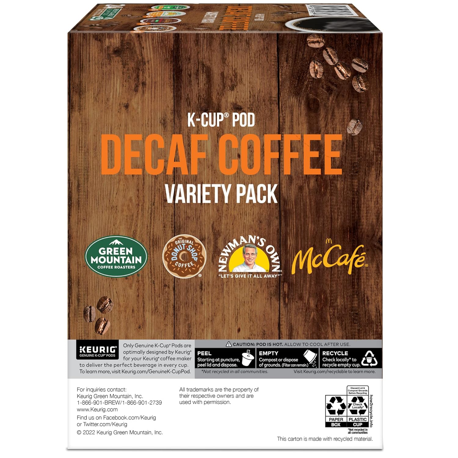 Keurig Decaf Coffee Variety Pack, Keurig Single Serve K-Cup Pods, 24 Count