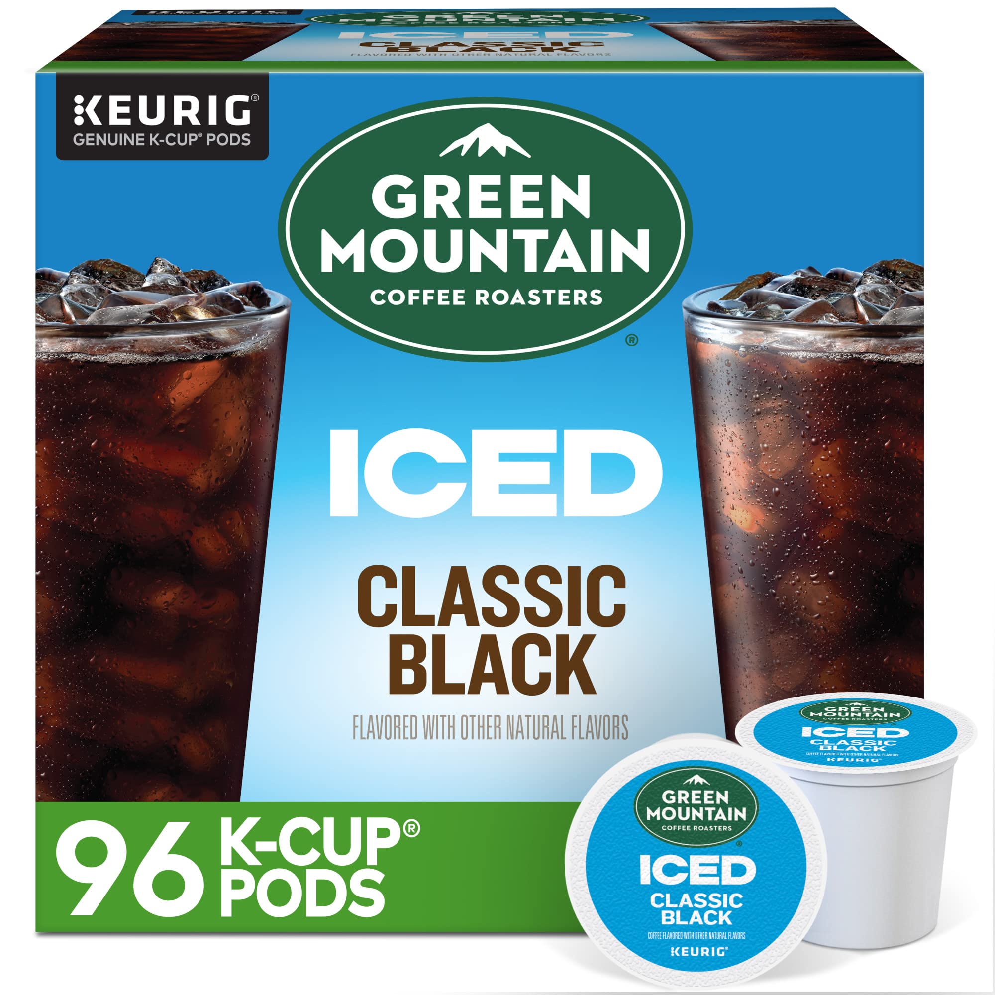 Green Mountain Coffee Roasters ICED Hazelnut Cream, Single Serve Keurig K-Cup Pods, Flavored Iced Coffee, 72 Count