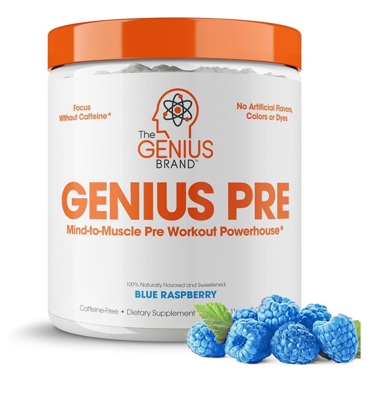 The Genius Brand, Pre Workout, Blue Raspberry