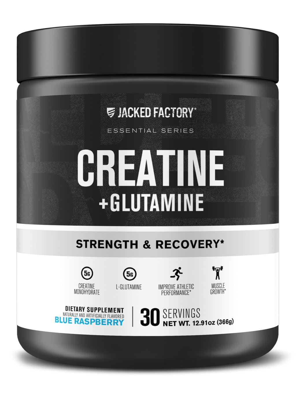 Jacked Factory Creatine Monohydrate Powder 425g - Creatine Supplement for Muscle Growth, Increased Strength, Enhanced Energy, & Improved Athletic Performance 85 Servings, Unflavored