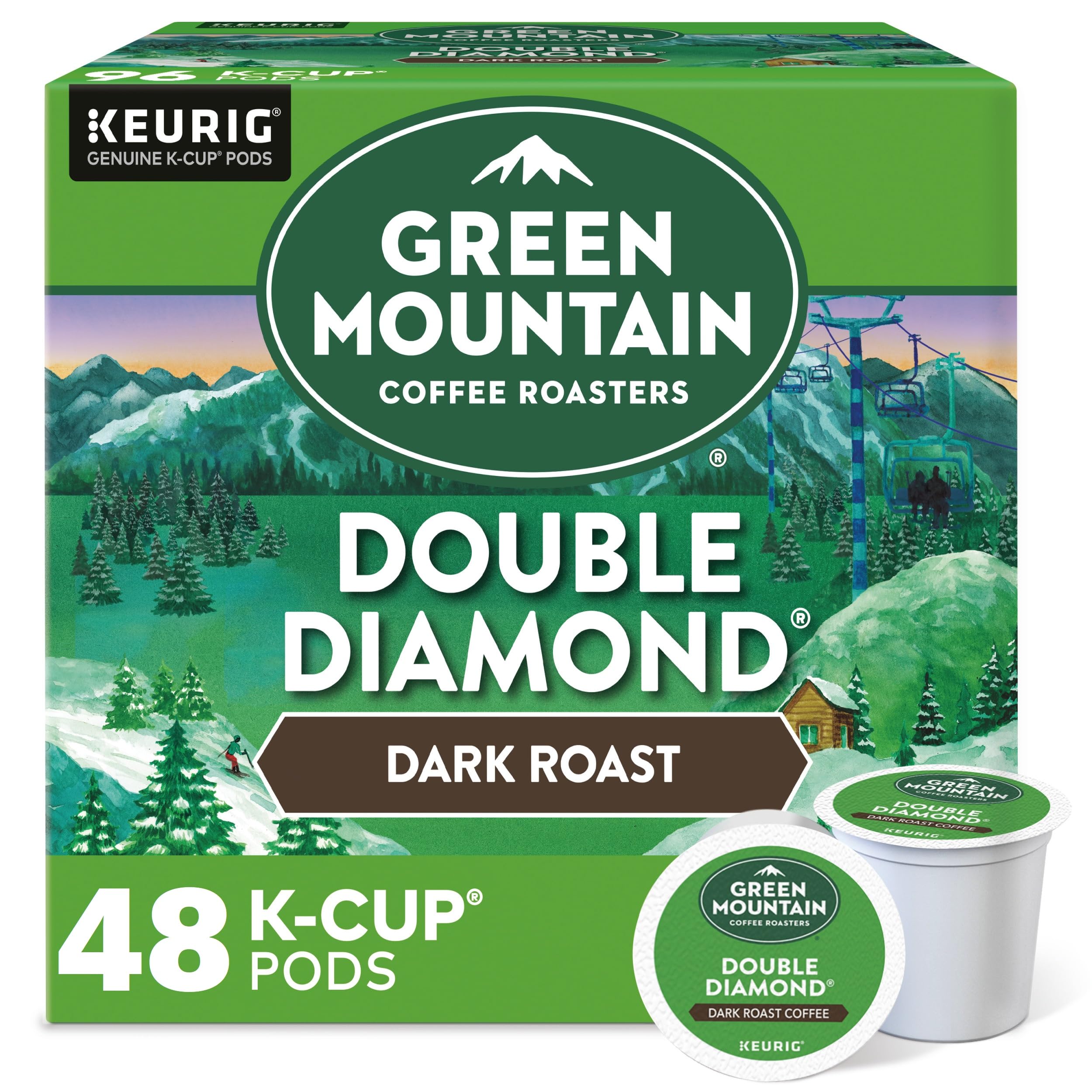 Green Mountain Coffee Roasters ICED Hazelnut Cream, Single Serve Keurig K-Cup Pods, Flavored Iced Coffee, 72 Count