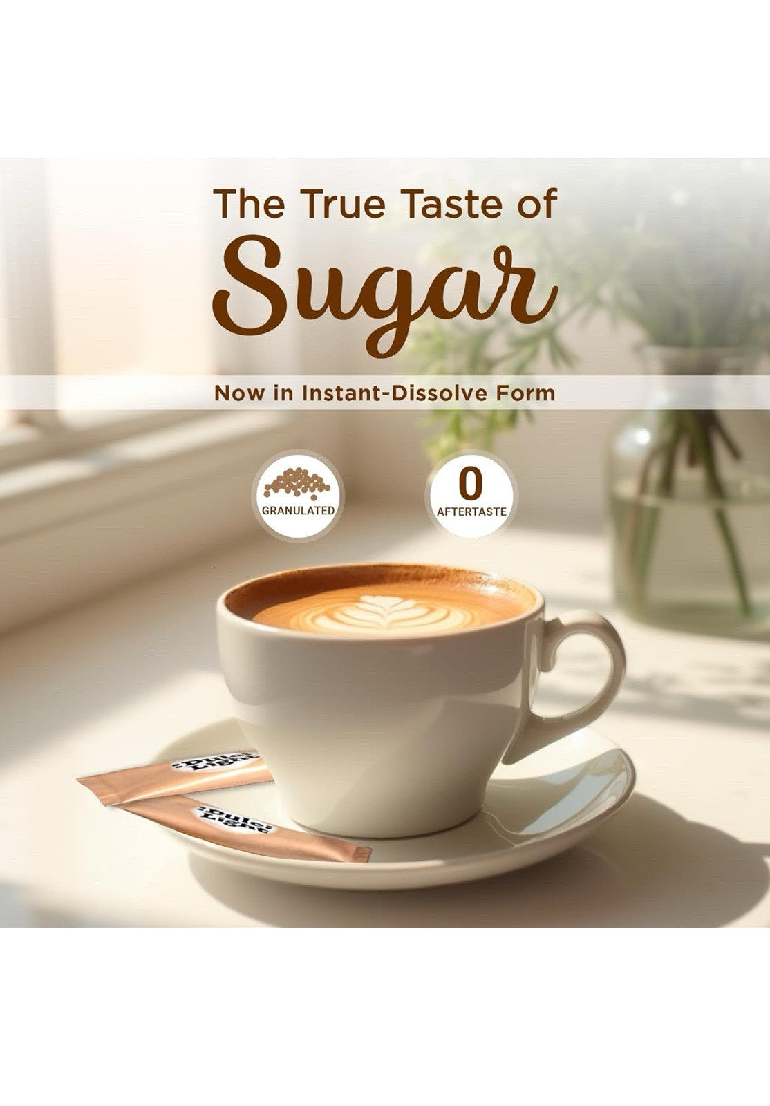 Dulci Light Zero Calories Brown Sweetener 100 Packets Keto /Gluten Free